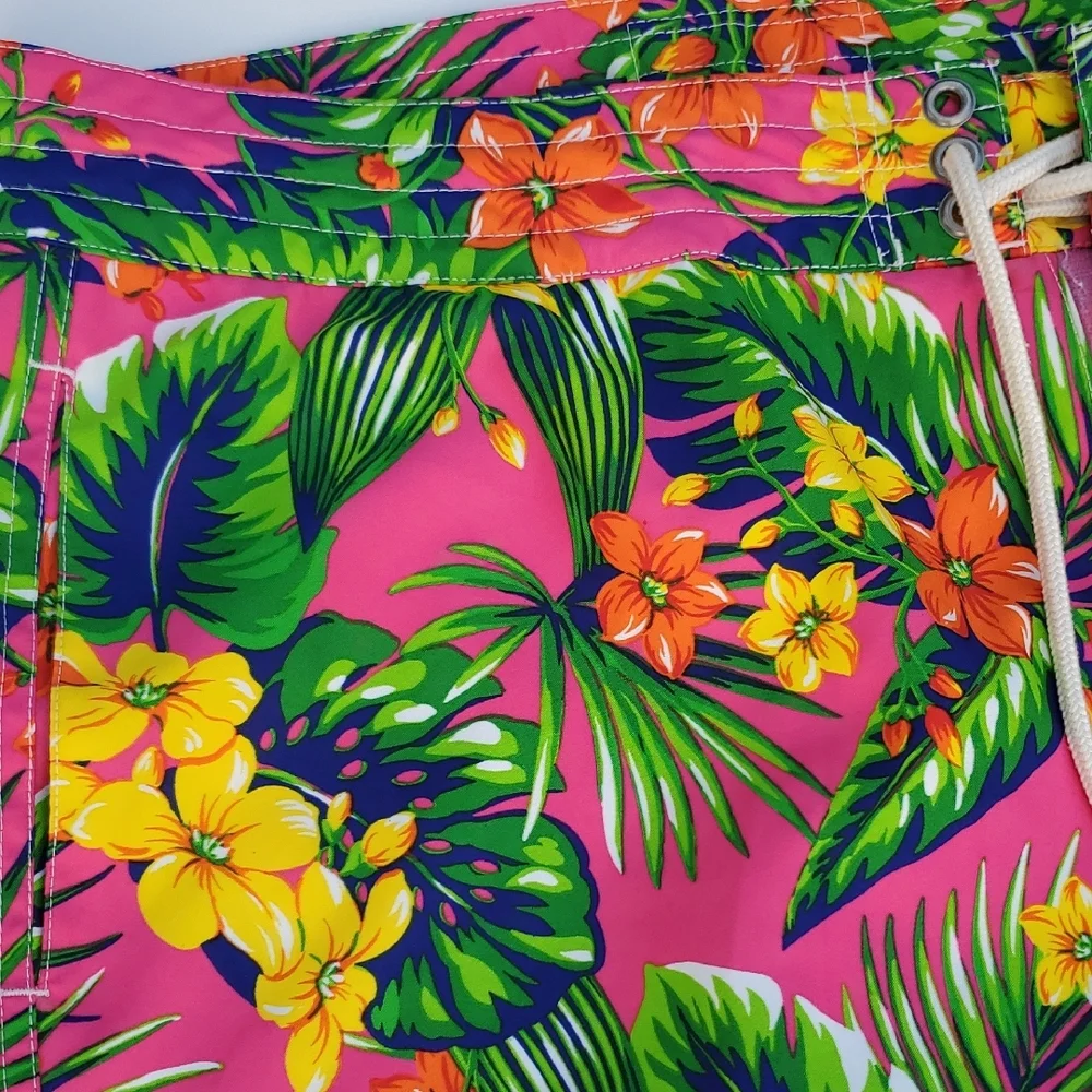 Polo Ralph Lauren Pink Floral Board Shorts Size 38